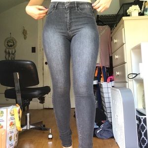 Black Washed Skinny Jeans